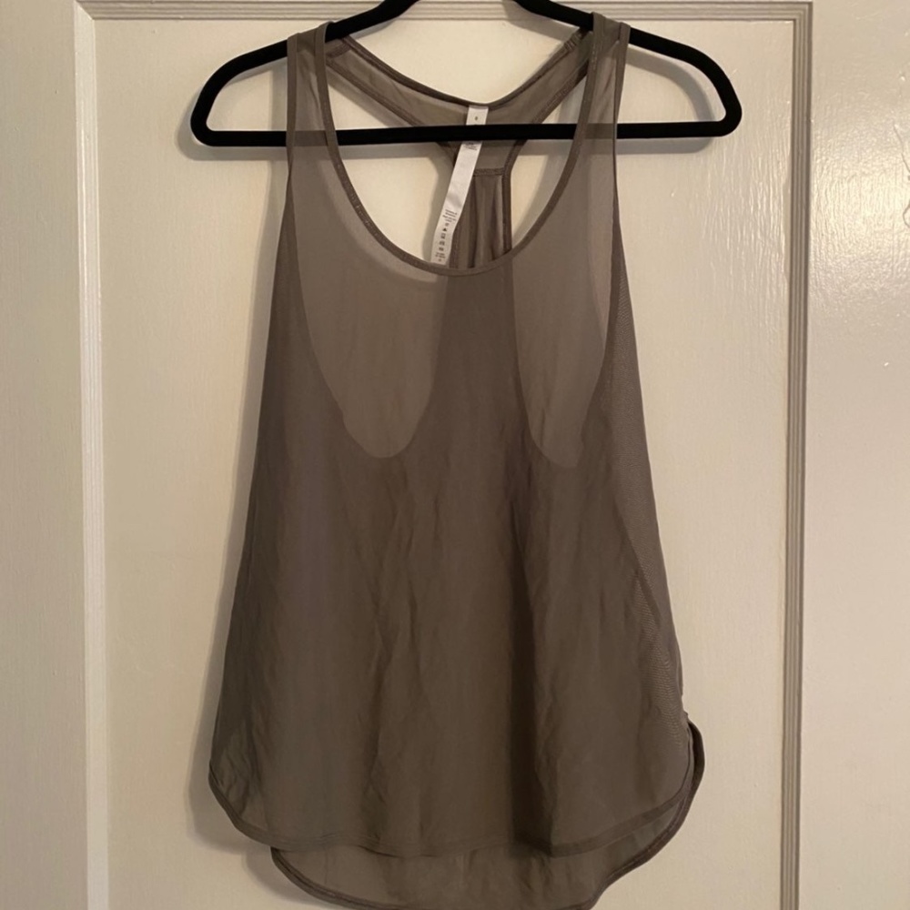 lululemon cool racerback tank top Mesh Edition sz8